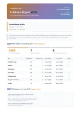 Evidence Report — sample report cover
